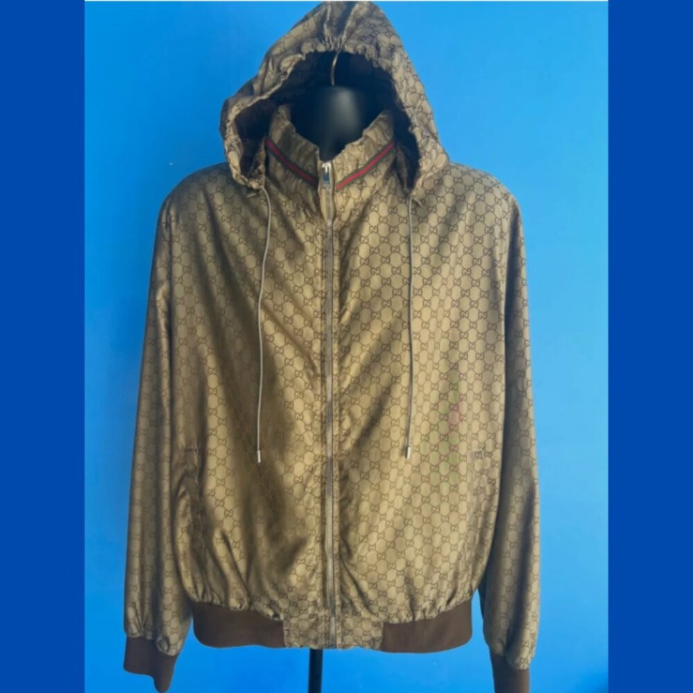 Gucci Collectors Limited Edition Windbreaker Jacket - Guccissima GG Men's Sz 56